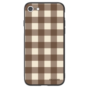 Picasee ULTIMATE CASE za Apple iPhone SE 2022 - Brown grid