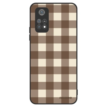 Ovitek za Xiaomi Poco M4 Pro - Brown grid