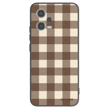 Picasee silikonski črni ovitek za Xiaomi Redmi Note 12 5G - Brown grid