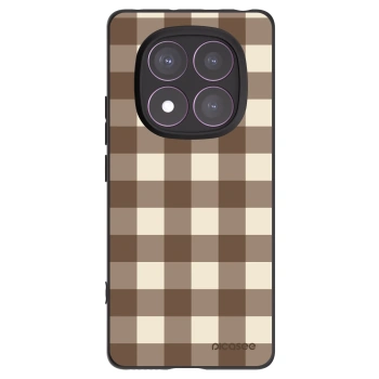 Picasee silikonski črni ovitek za Xiaomi Redmi Note 14 Pro 4G - Brown grid