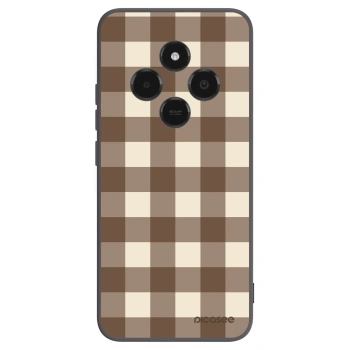 Picasee silikonski črni ovitek za Xiaomi Poco C75 - Brown grid
