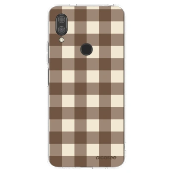 Picasee silikonski prozorni ovitek za Xiaomi Redmi 7 - Brown grid