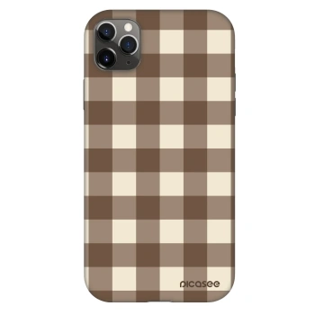 Ovitek za Apple iPhone 11 Pro Max - Brown grid