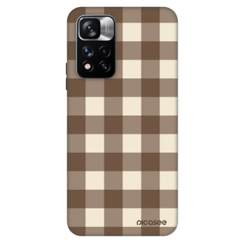 Ovitek za Xiaomi Redmi Note 11 Pro - Brown grid