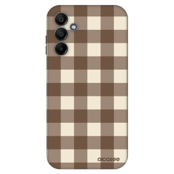 Picasee Fashion Case za Samsung Galaxy A15 A155F 4G - Brown grid