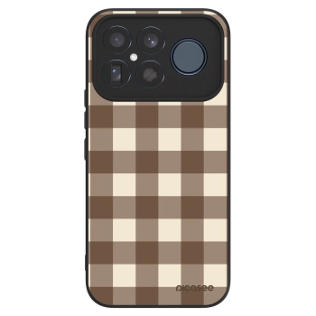 Ovitek za Xiaomi Poco F8 Ultra - Brown grid