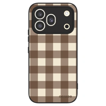 Ovitek za Honor 600 Pro - Brown grid