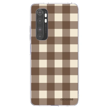 Picasee silikonski prozorni ovitek za Xiaomi Mi Note 10 Lite - Brown grid