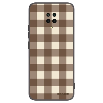Picasee silikonski črni ovitek za Xiaomi Redmi Note 9S - Brown grid