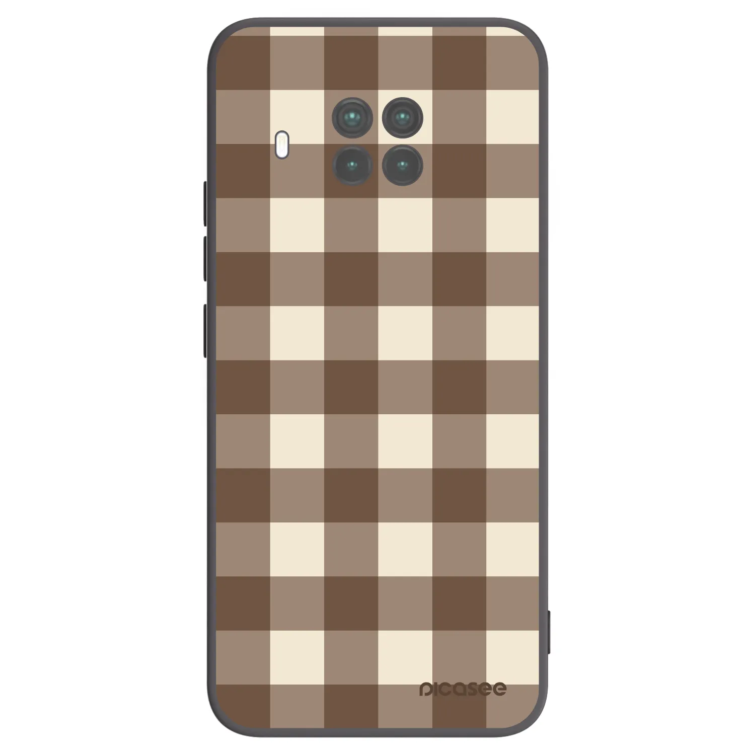 Picasee silikonski črni ovitek za Xiaomi Mi 10T Lite - Brown grid
