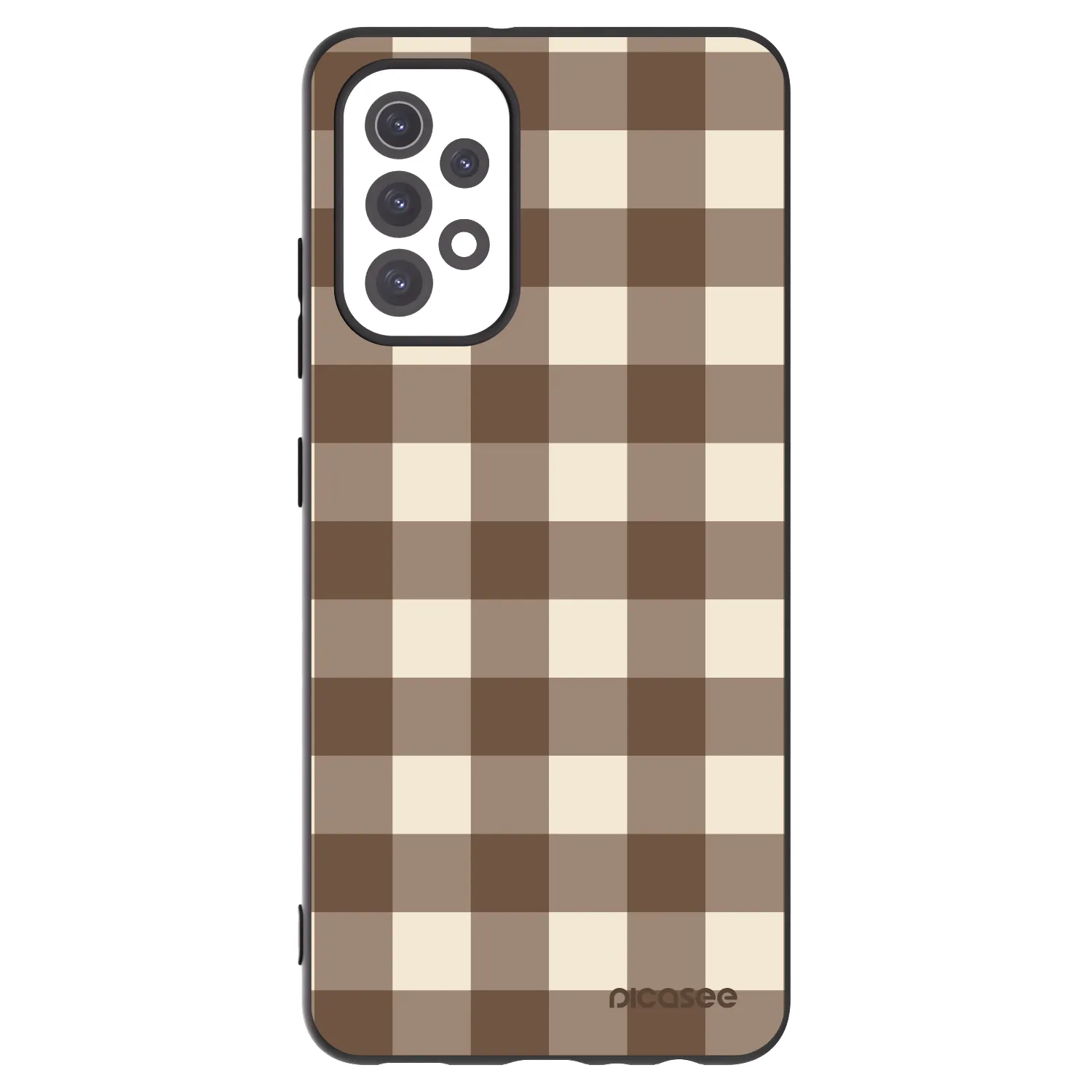 Picasee silikonski črni ovitek za Samsung Galaxy A32 5G A326B - Brown grid