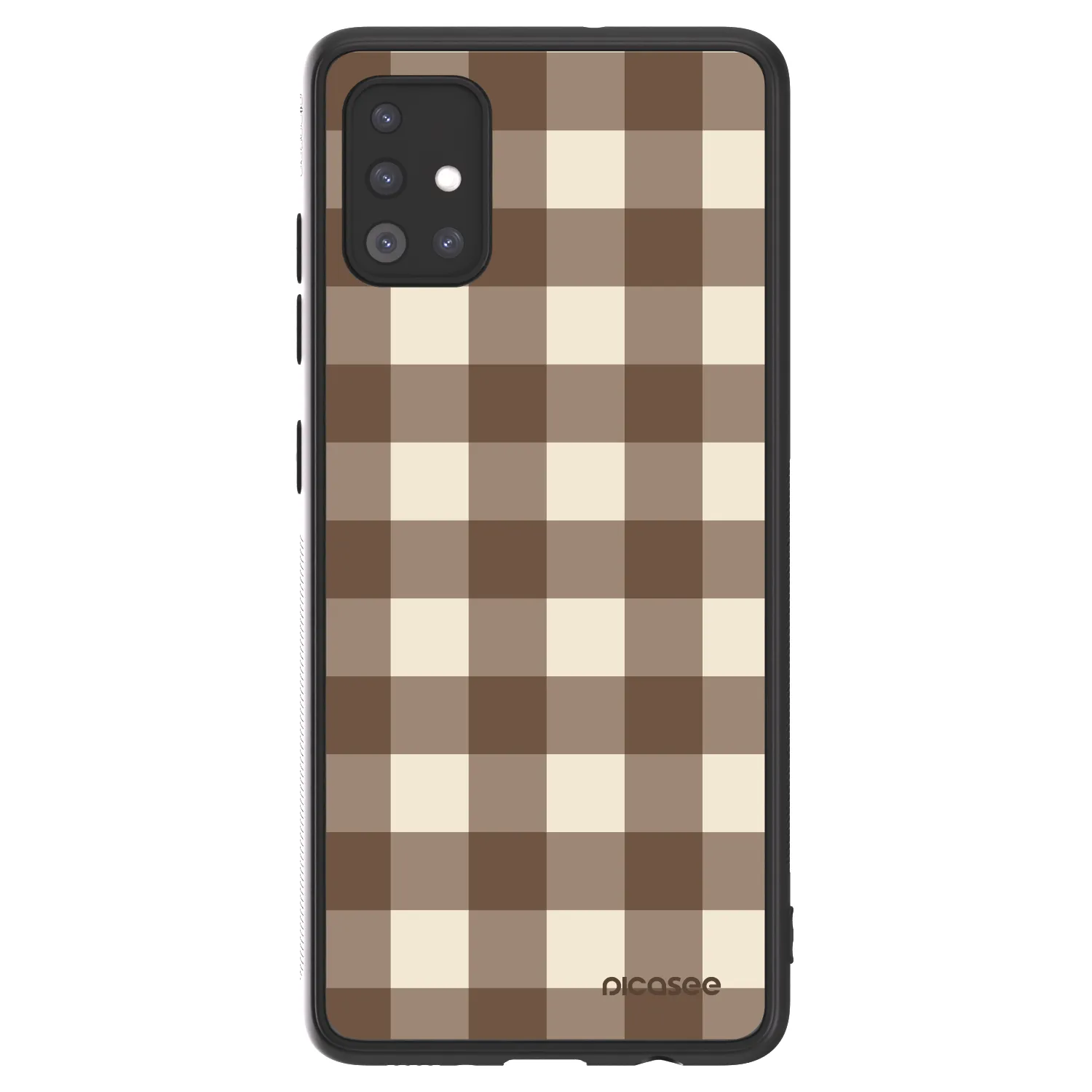 Picasee ULTIMATE CASE za Samsung Galaxy A51 A515F - Brown grid