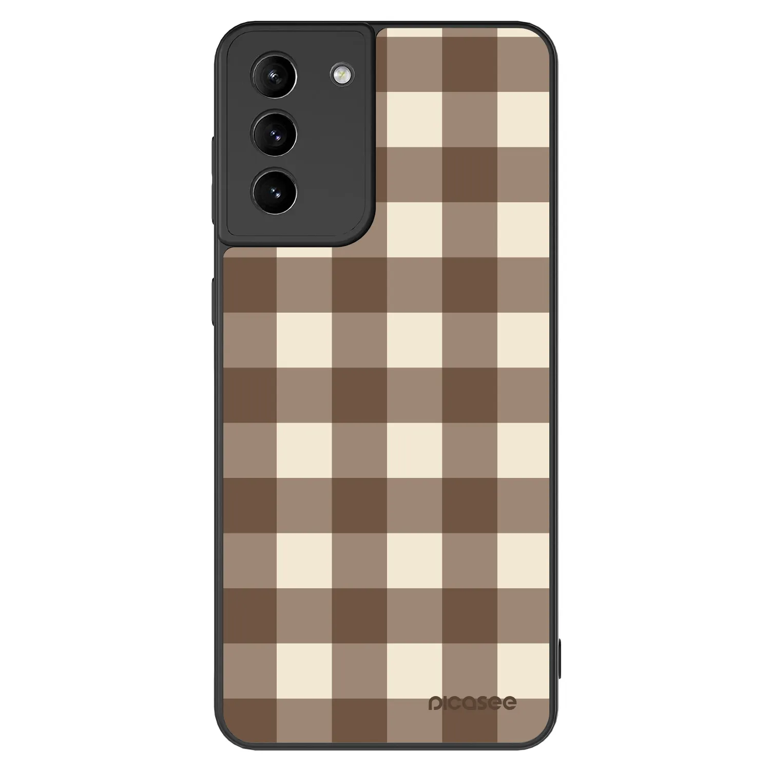 Picasee ULTIMATE CASE za Samsung Galaxy S21+ 5G G996F - Brown grid