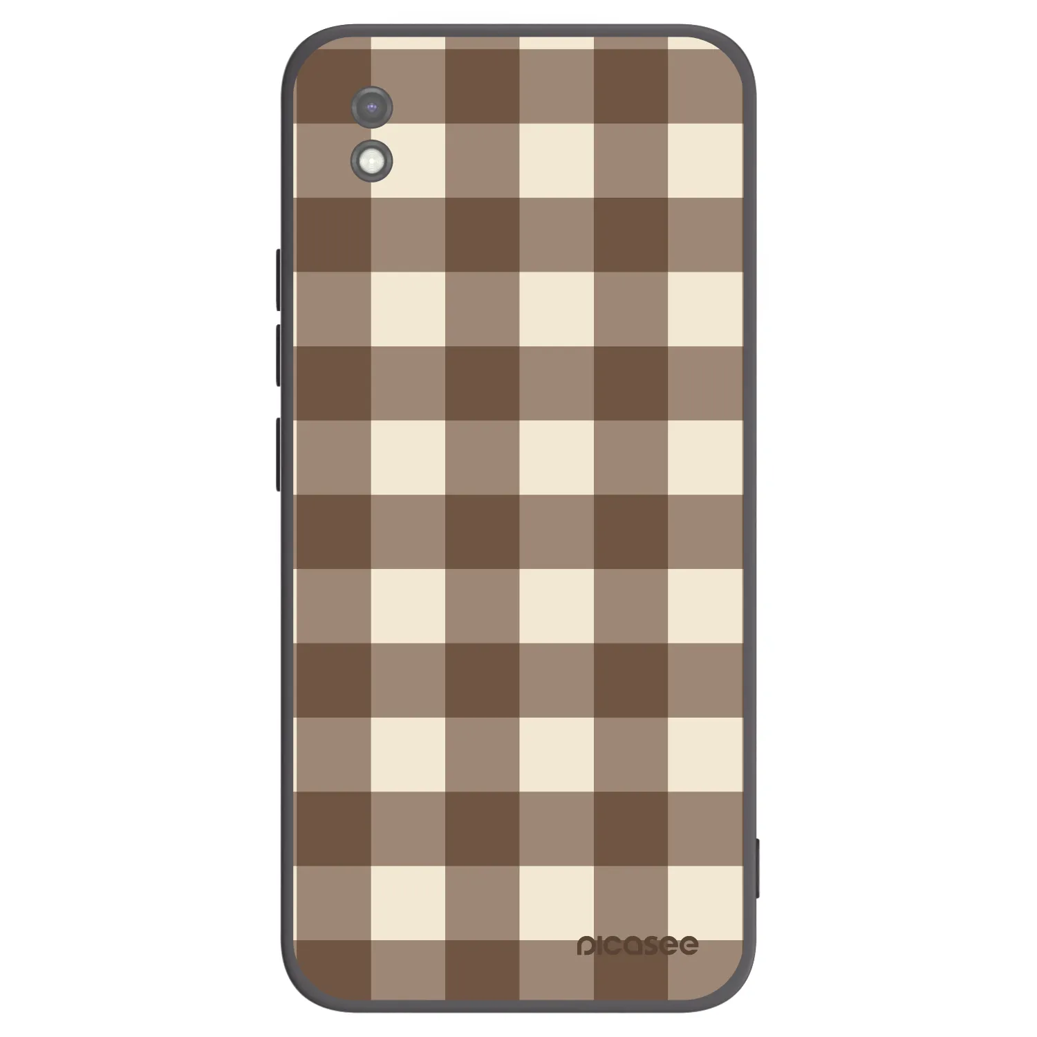 Picasee silikonski črni ovitek za Xiaomi Redmi 9AT - Brown grid