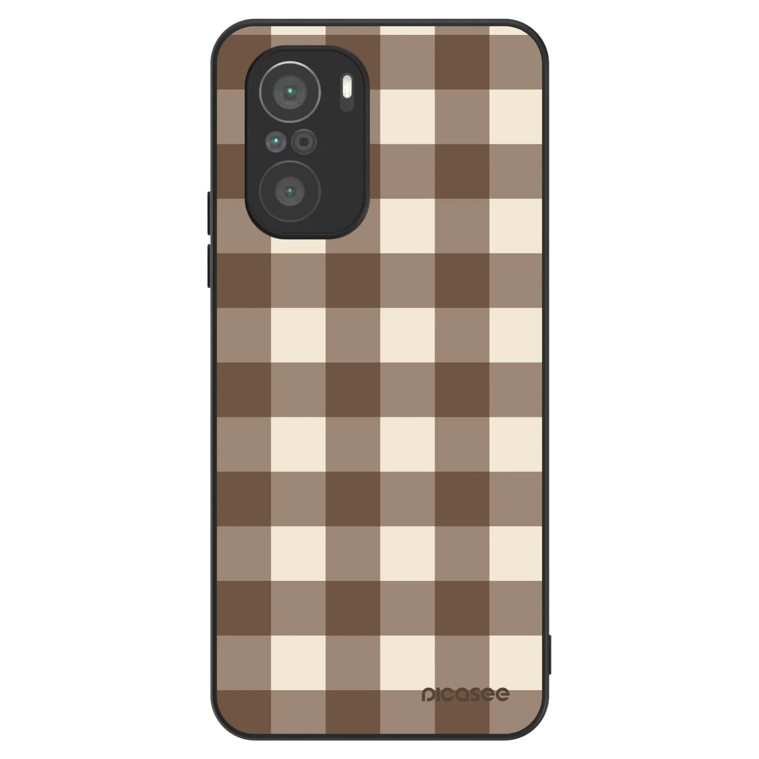 Picasee ULTIMATE CASE za Xiaomi Poco F3 - Brown grid