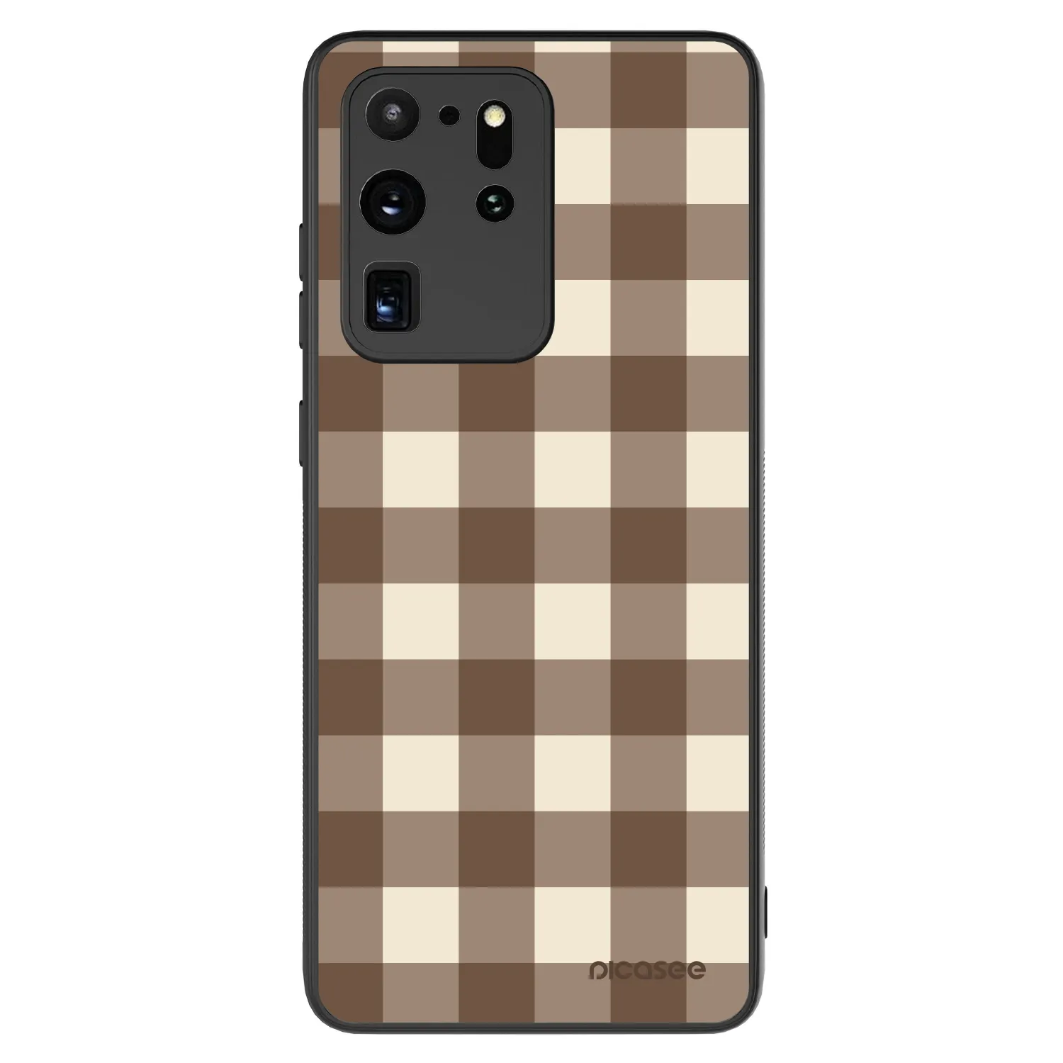 Picasee ULTIMATE CASE za Samsung Galaxy S20 Ultra 5G G988F - Brown grid