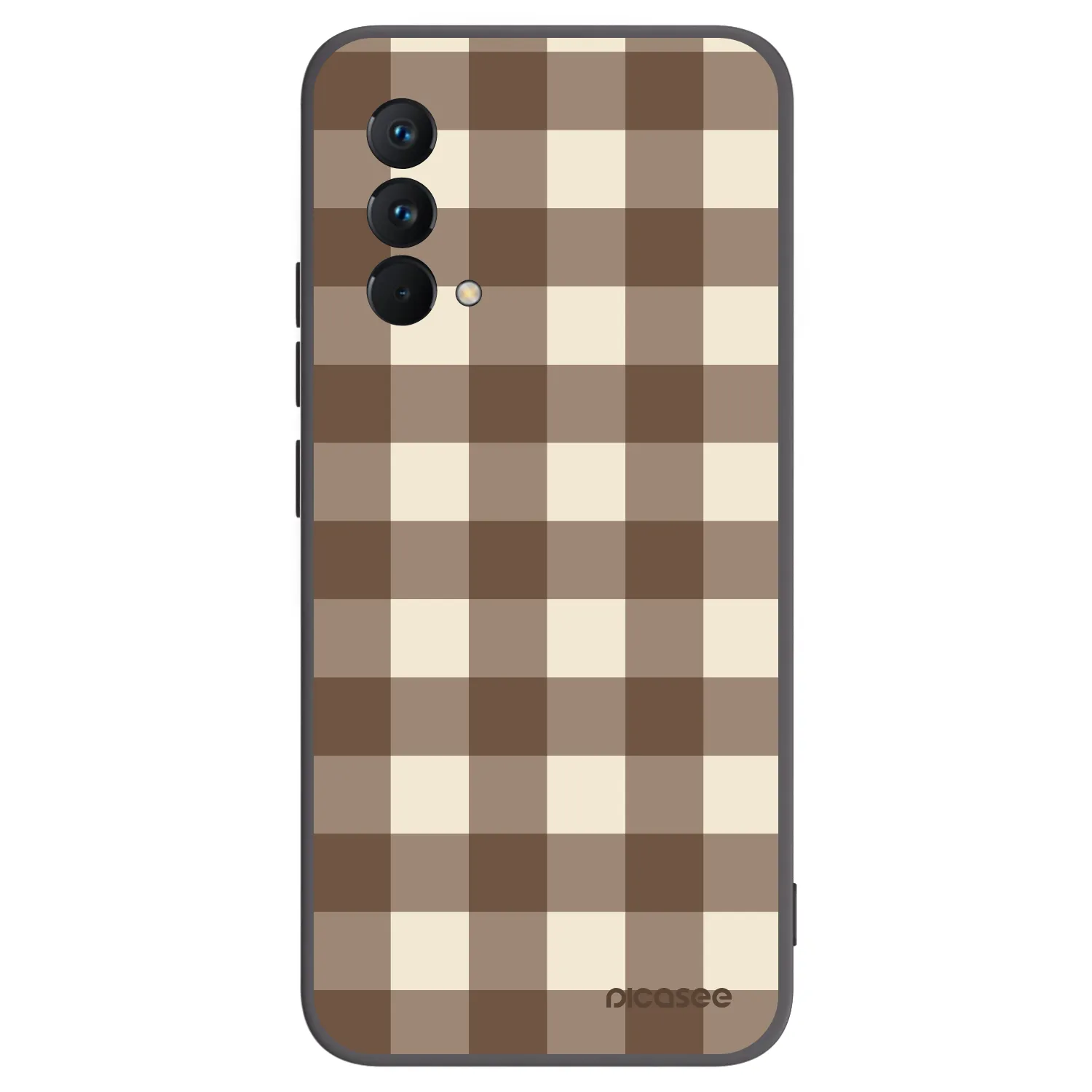 Picasee silikonski črni ovitek za Realme GT Master Edition 5G - Brown grid