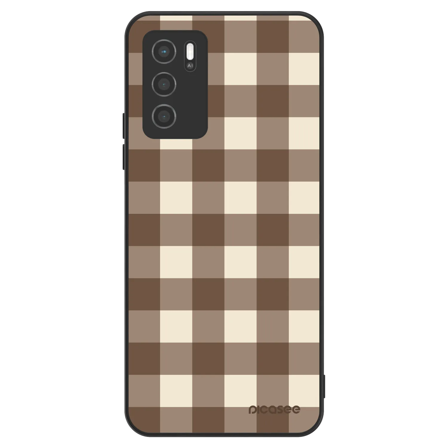 Picasee ULTIMATE CASE za OPPO A16s - Brown grid