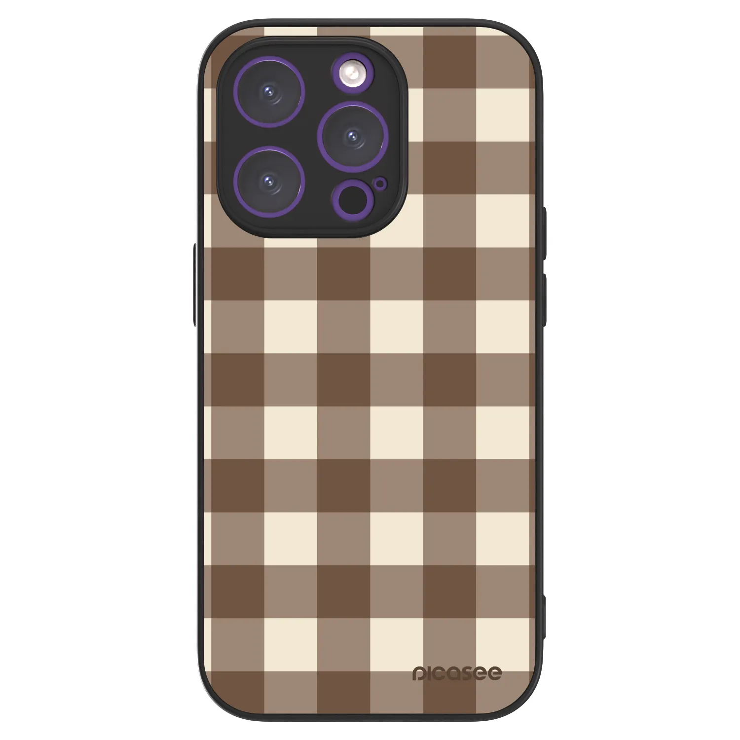 Picasee ULTIMATE CASE za Apple iPhone 14 Pro - Brown grid