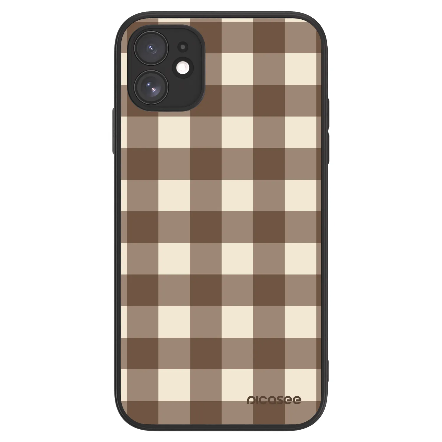 Picasee ULTIMATE CASE MagSafe za Apple iPhone 11 - Brown grid