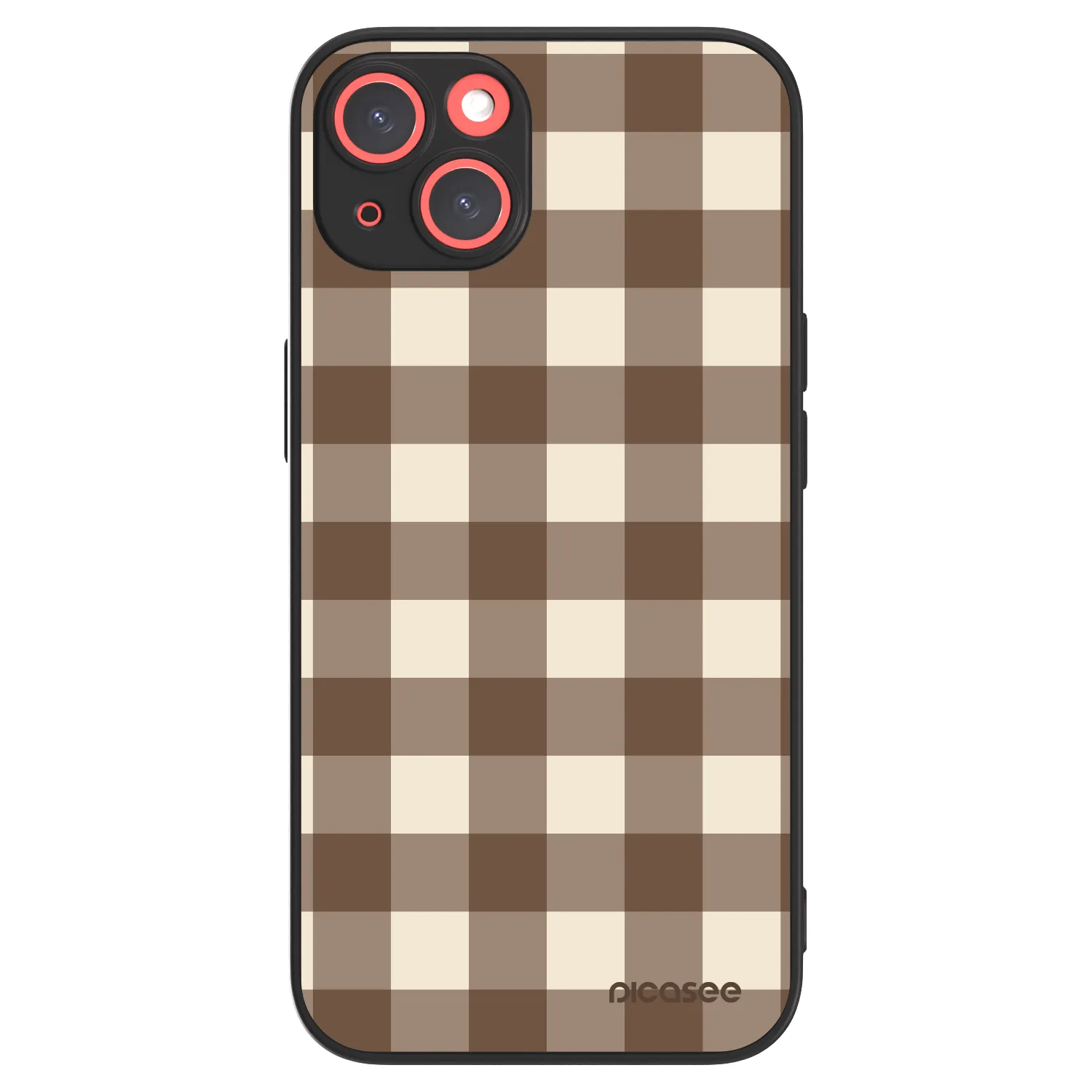 Picasee ULTIMATE CASE MagSafe za Apple iPhone 13 - Brown grid