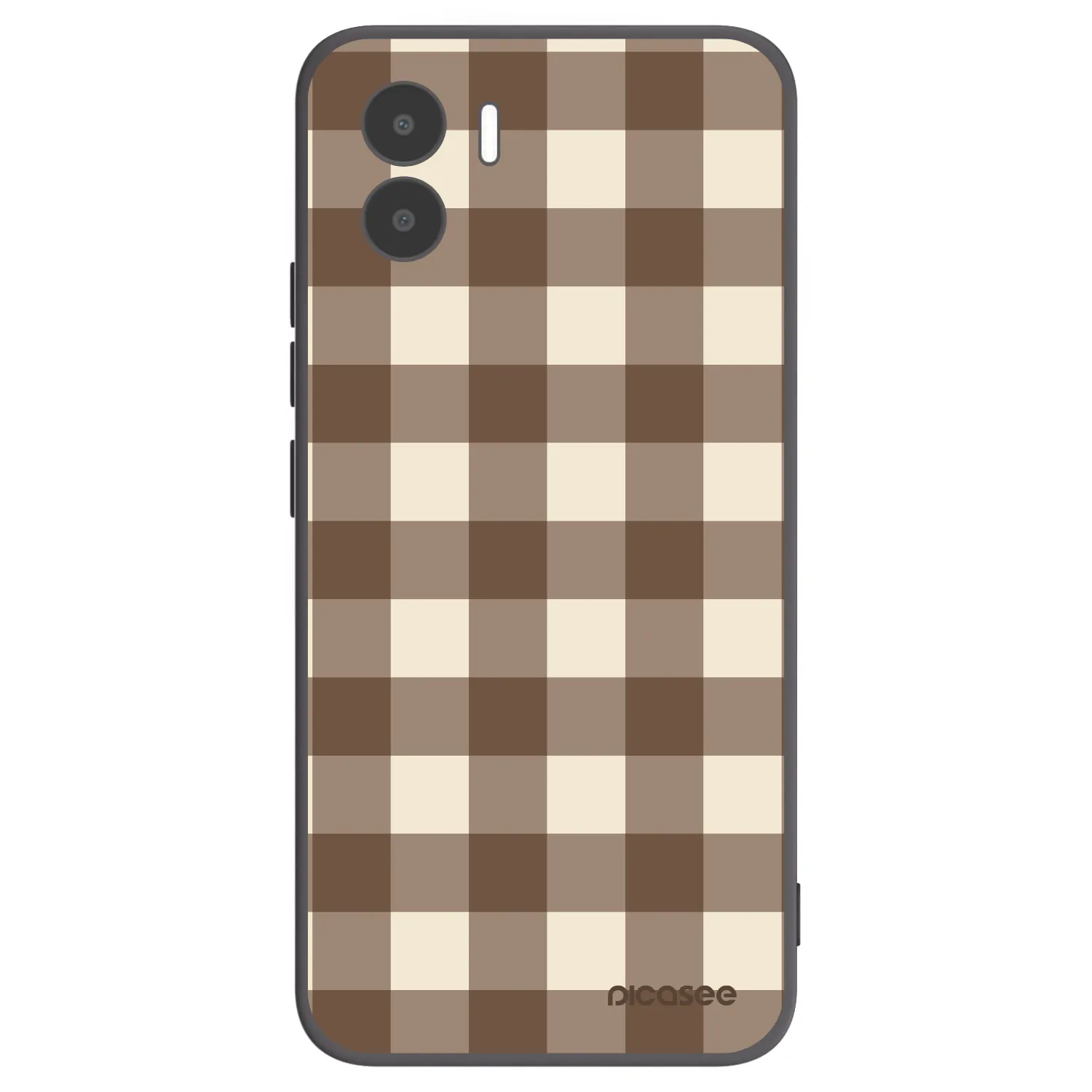 Picasee silikonski črni ovitek za Xiaomi Redmi A1 - Brown grid