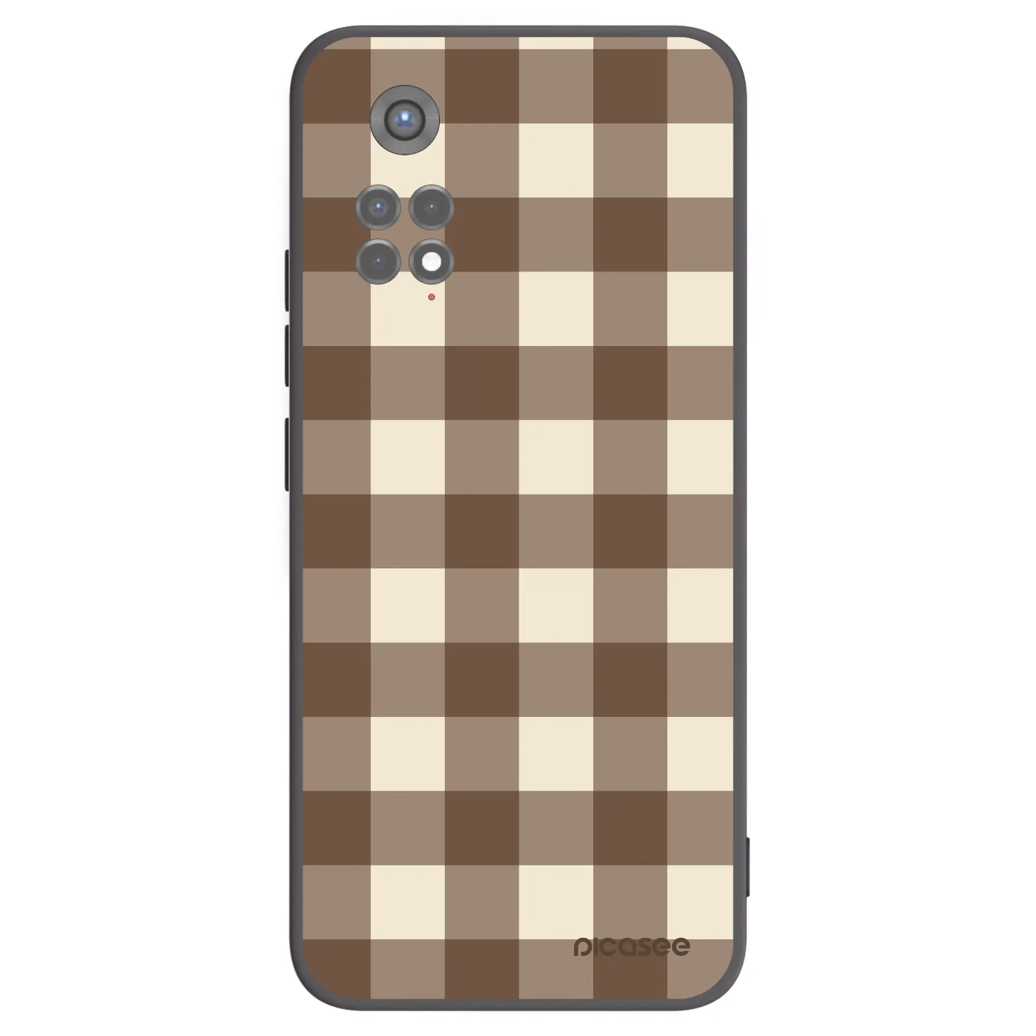 Picasee silikonski črni ovitek za Xiaomi Redmi Note 11S 5G - Brown grid