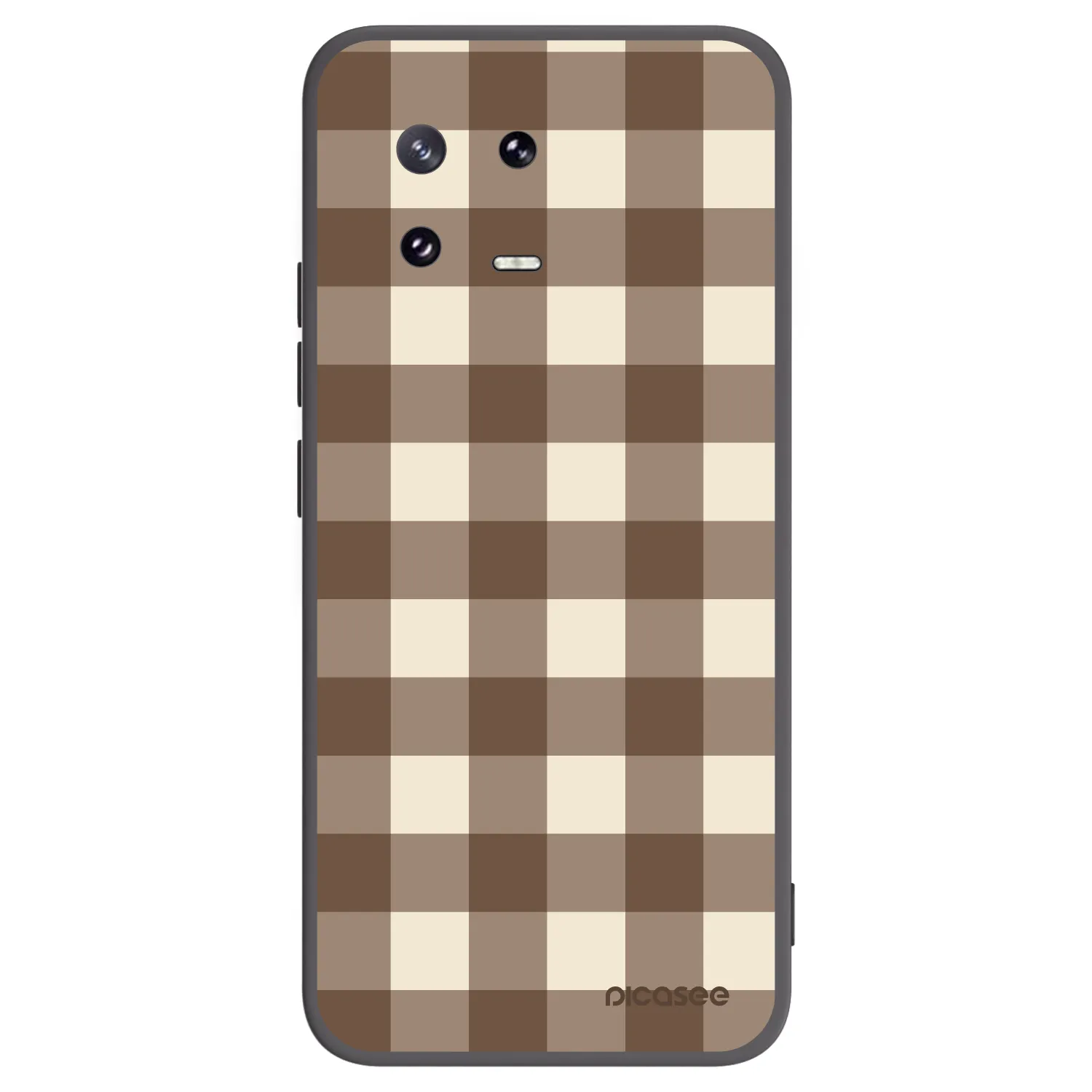 Picasee silikonski črni ovitek za Xiaomi 13 Pro - Brown grid
