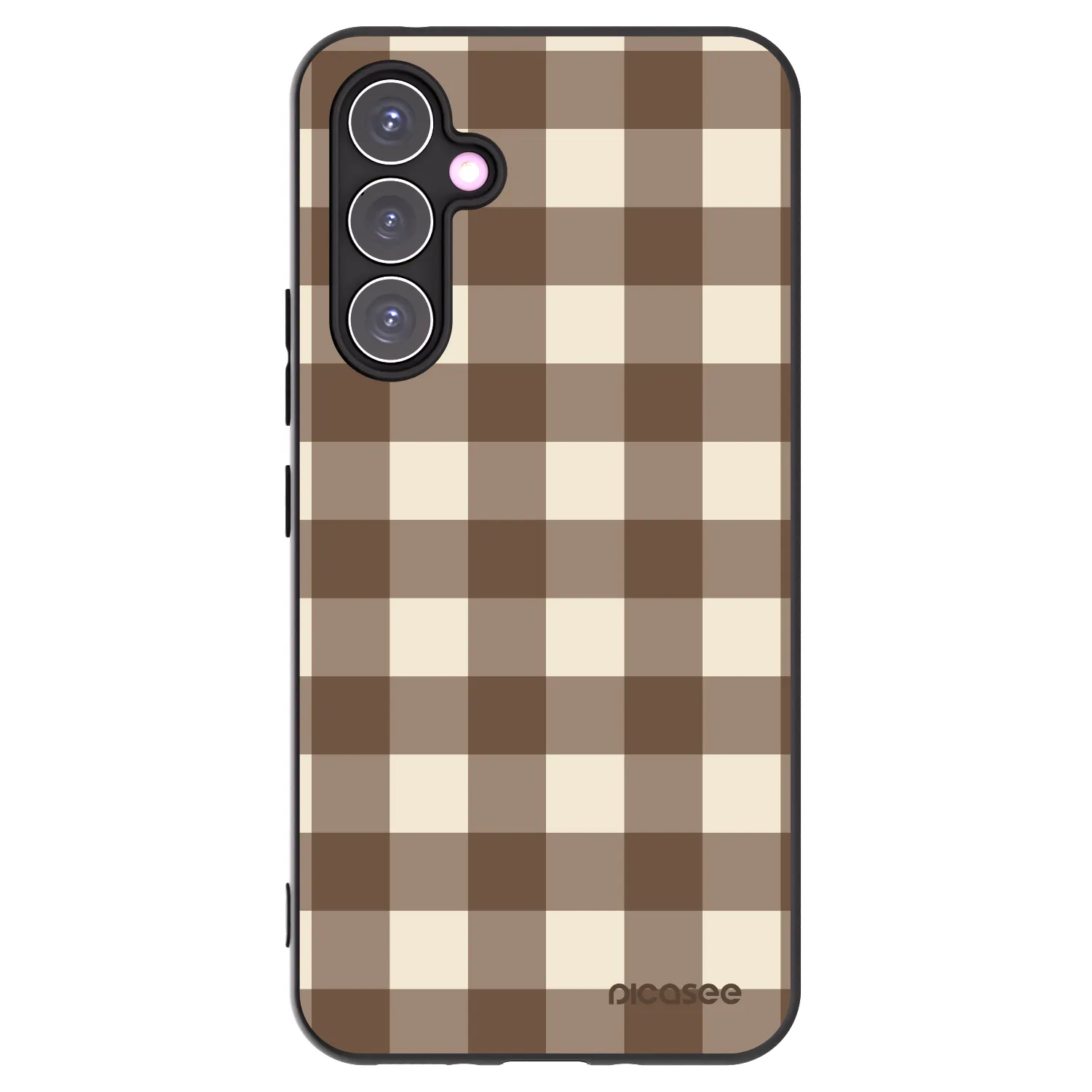 Picasee silikonski črni ovitek za Samsung Galaxy A54 5G A546B - Brown grid