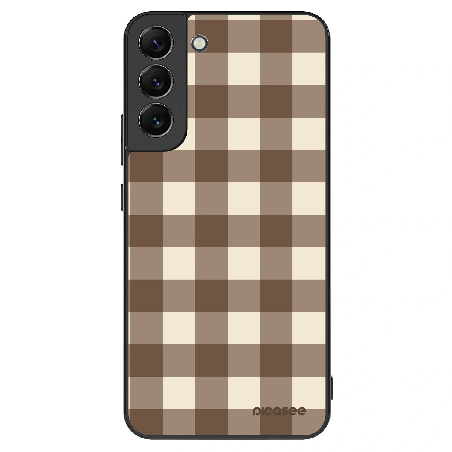 Picasee ULTIMATE CASE PowerShare za Samsung Galaxy S22+ 5G - Brown grid