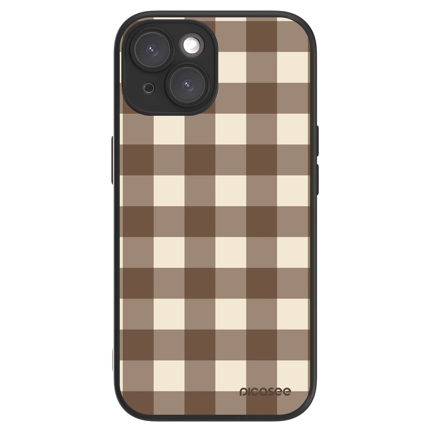 Picasee ULTIMATE CASE MagSafe za Apple iPhone 15 - Brown grid