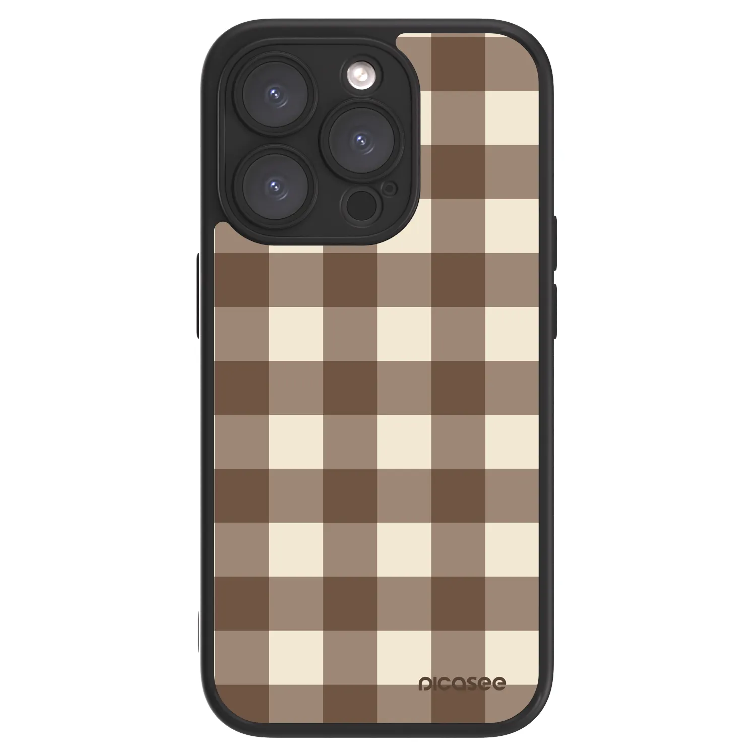 Picasee ULTIMATE CASE za Apple iPhone 15 Pro - Brown grid