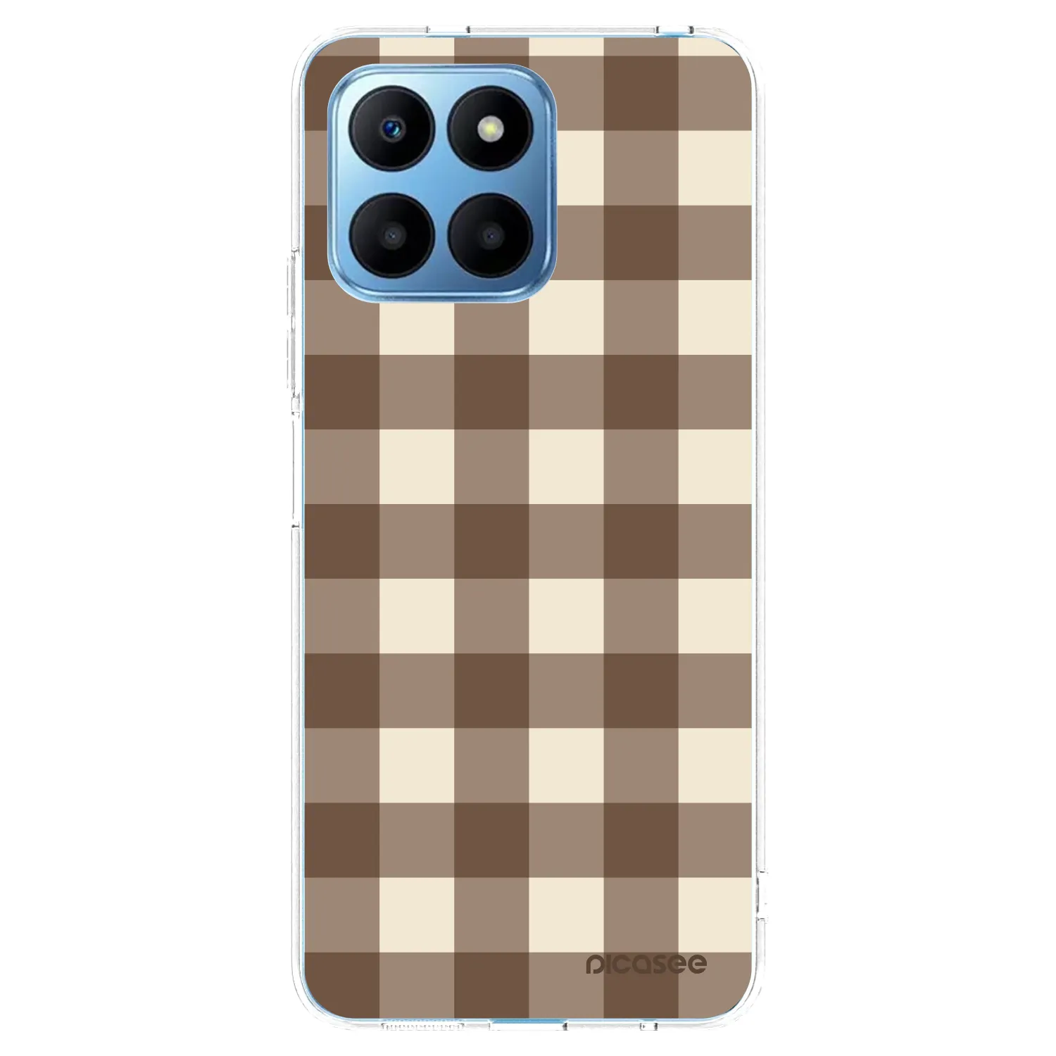 Picasee silikonski prozorni ovitek za Honor 70 Lite - Brown grid