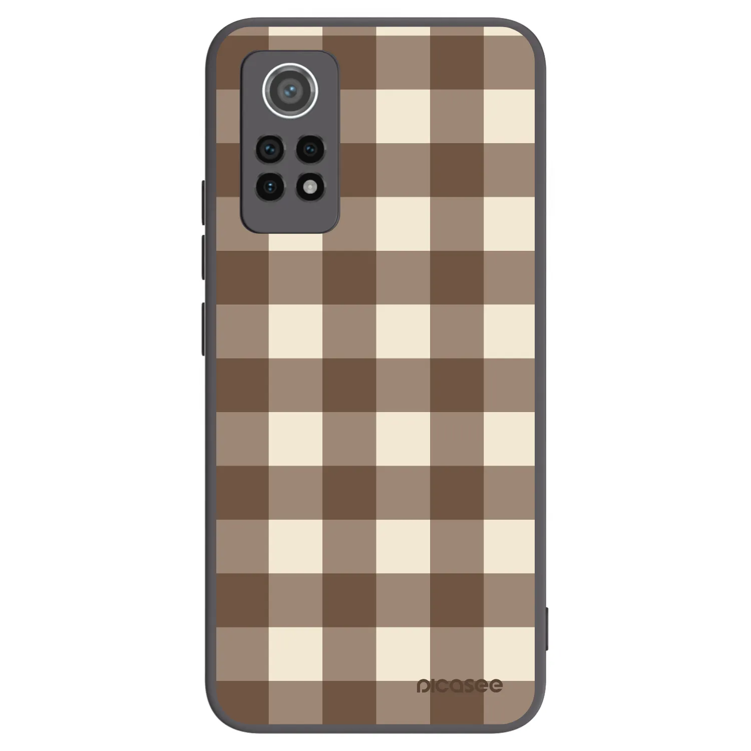 Picasee silikonski črni ovitek za Xiaomi Redmi Note 12 Pro 4G - Brown grid