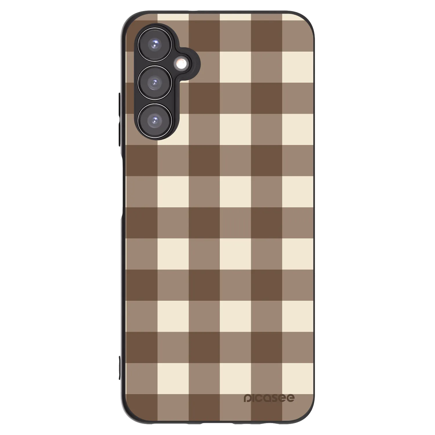 Picasee silikonski črni ovitek za Samsung Galaxy A05s A057G - Brown grid