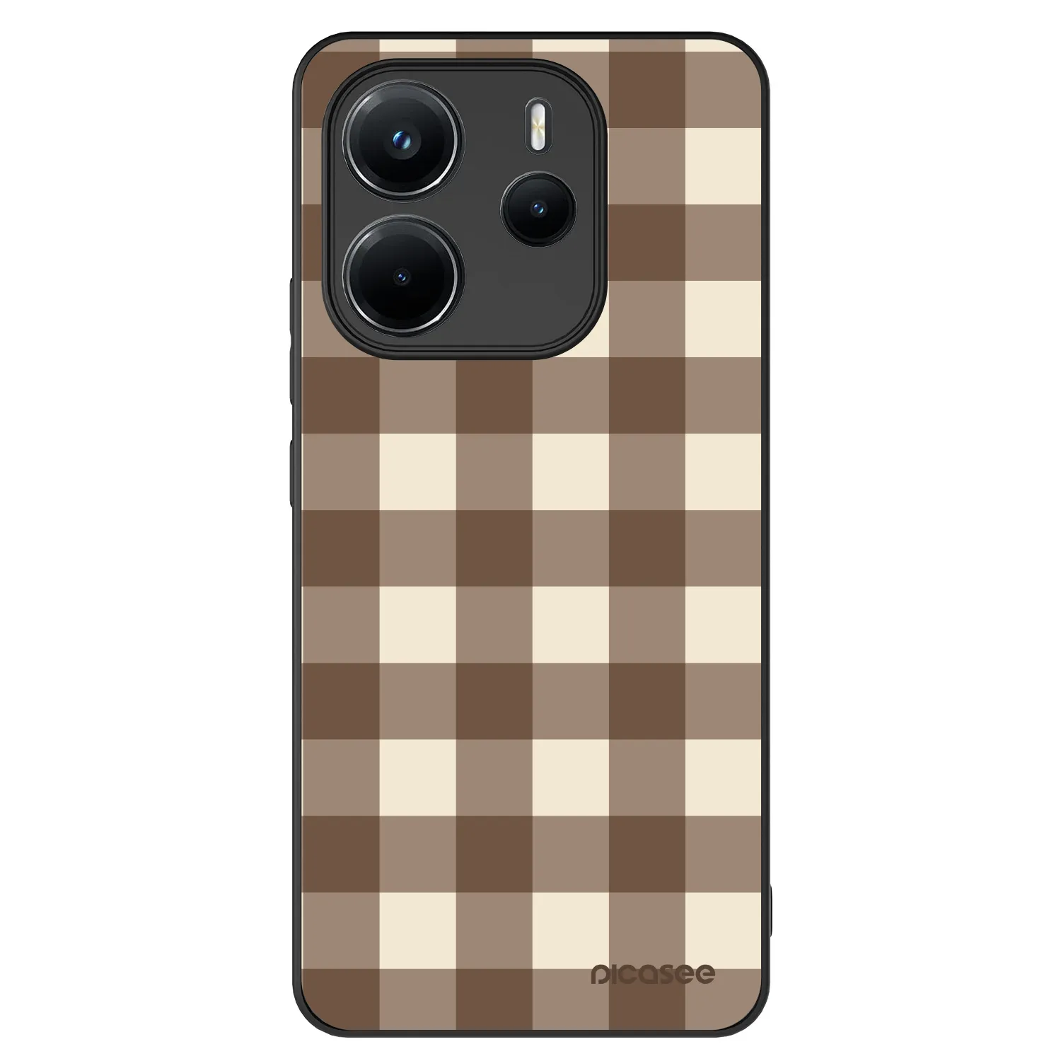Picasee ULTIMATE CASE za Xiaomi Redmi Note 14 4G - Brown grid
