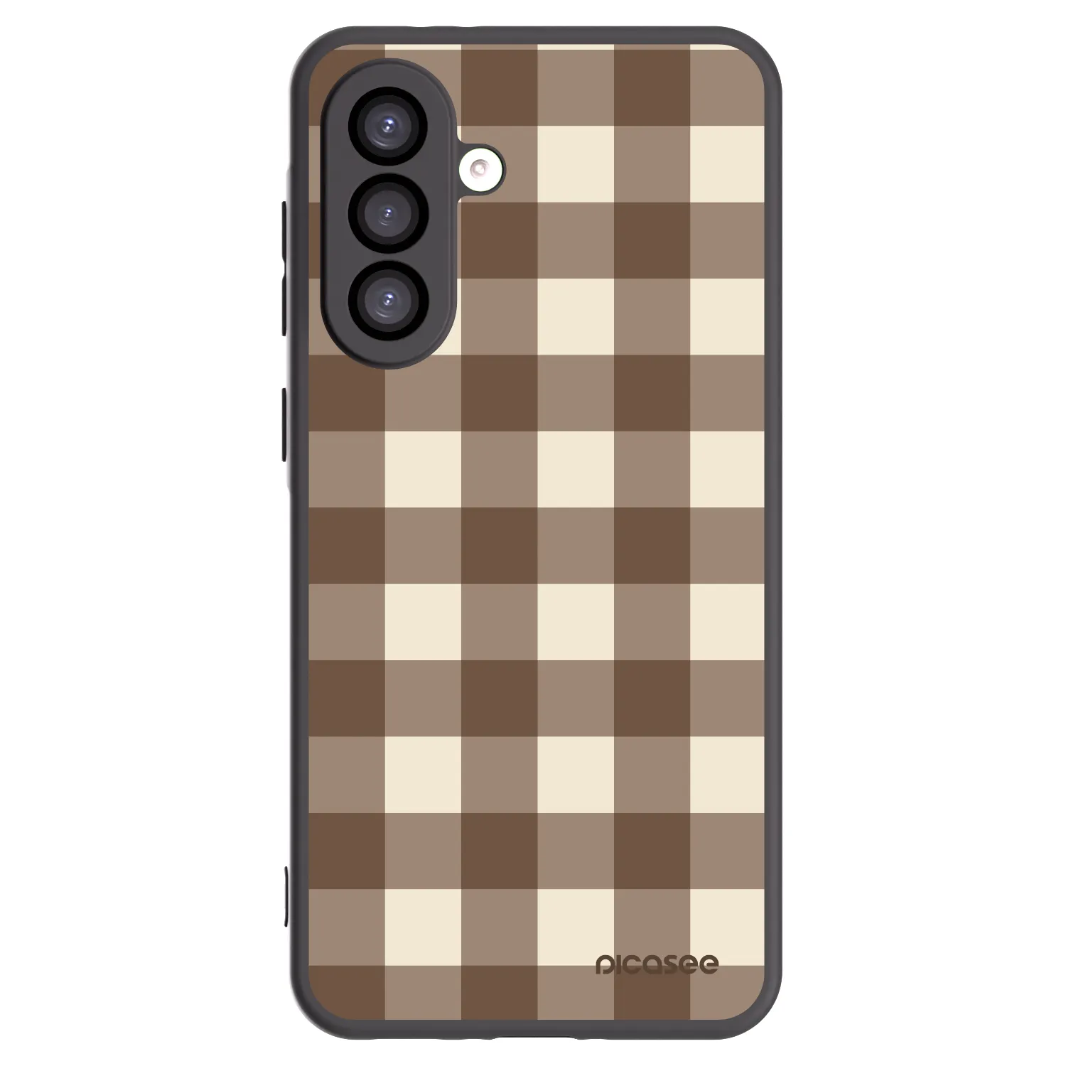 Picasee silikonski črni ovitek za Samsung Galaxy A26 5G A266B - Brown grid