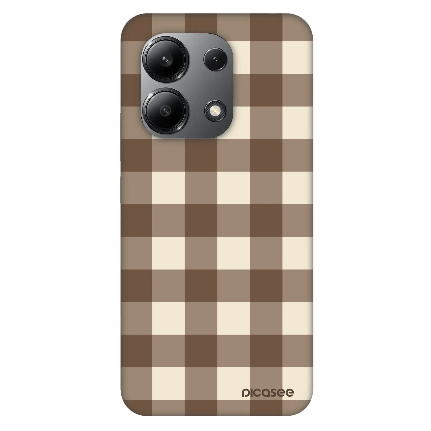 Picasee Fashion Case za Xiaomi Redmi Note 13 4G - Brown grid