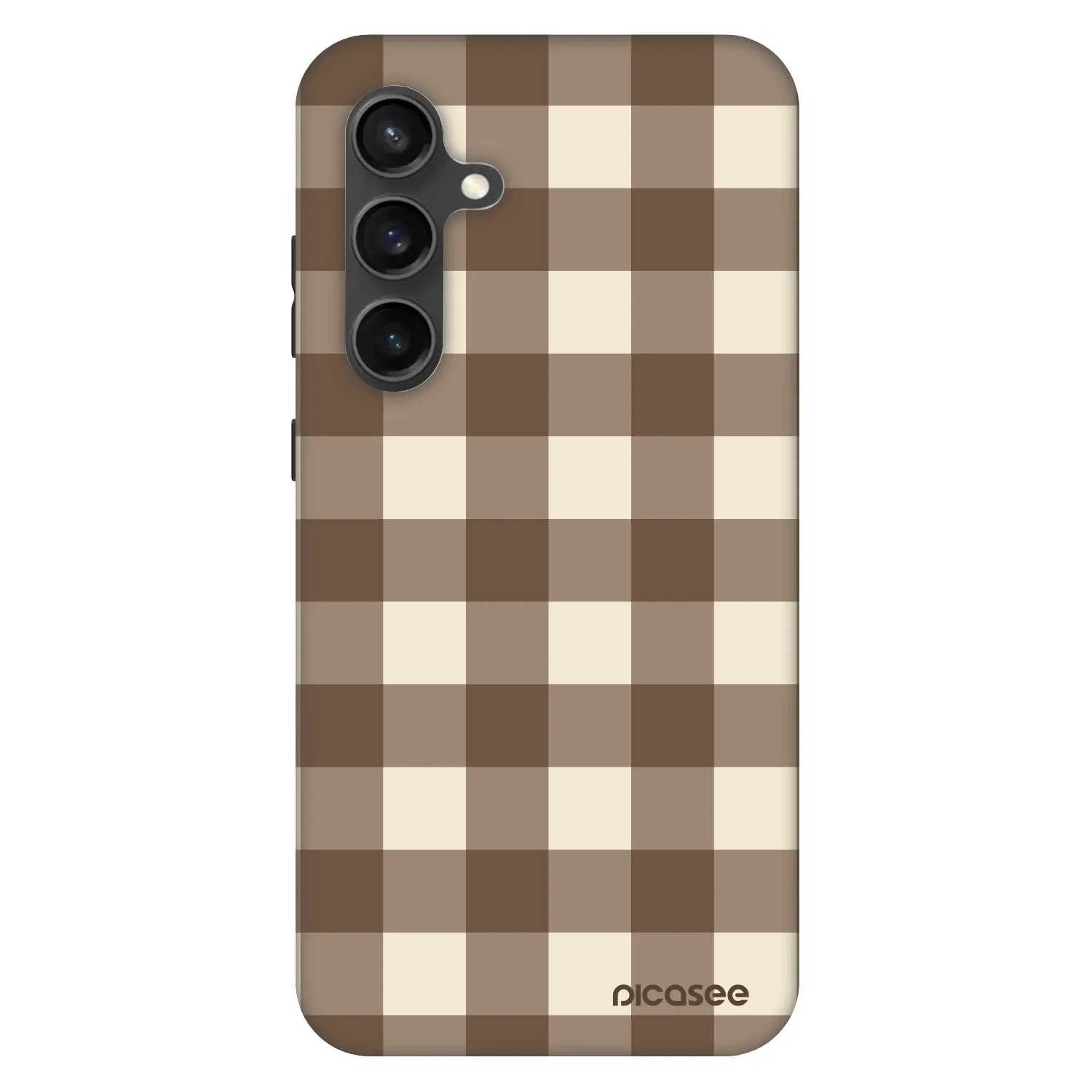 Picasee Fashion Case za Samsung Galaxy S24 FE S721B - Brown grid