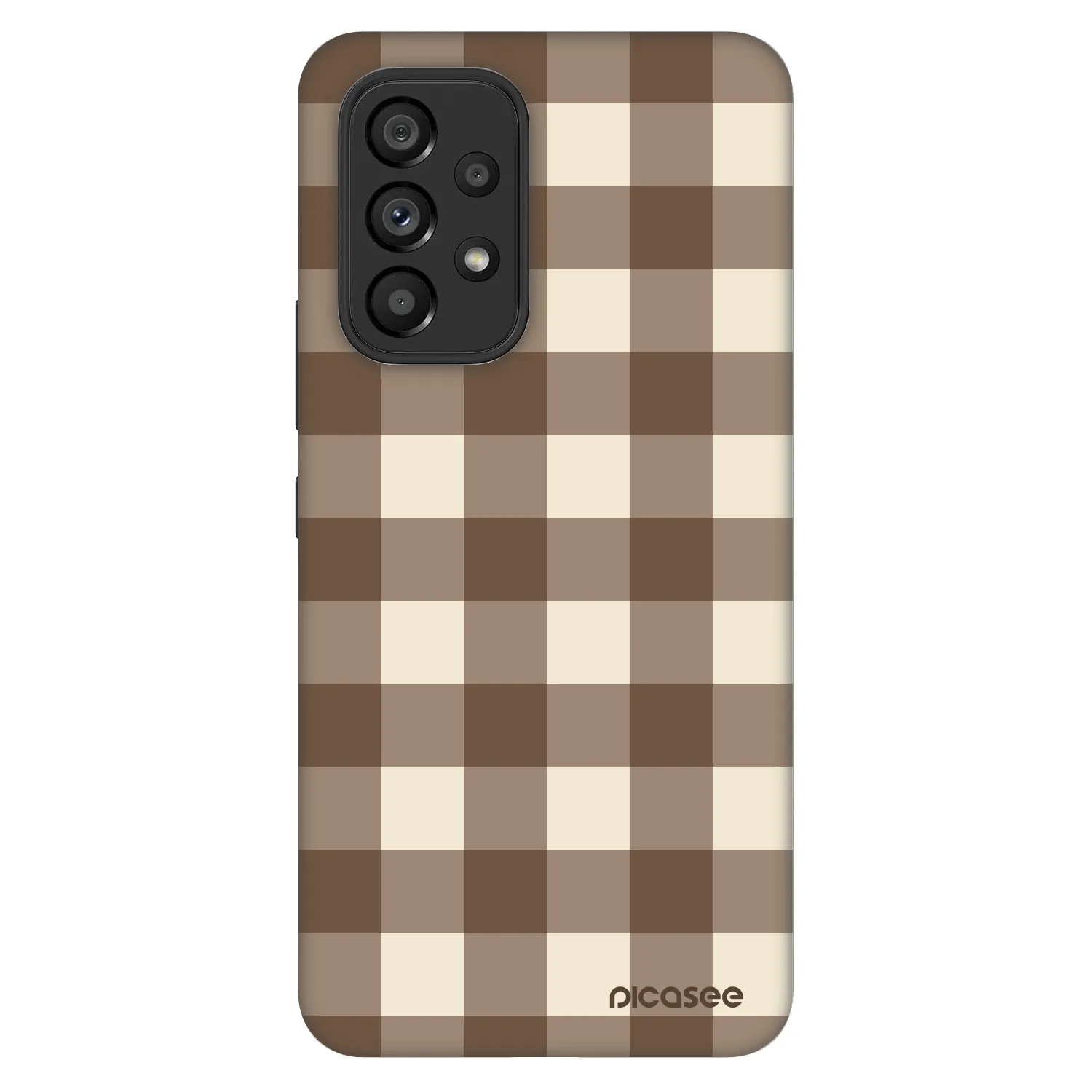 Picasee Fashion Case za Samsung Galaxy A53 5G A536 - Brown grid