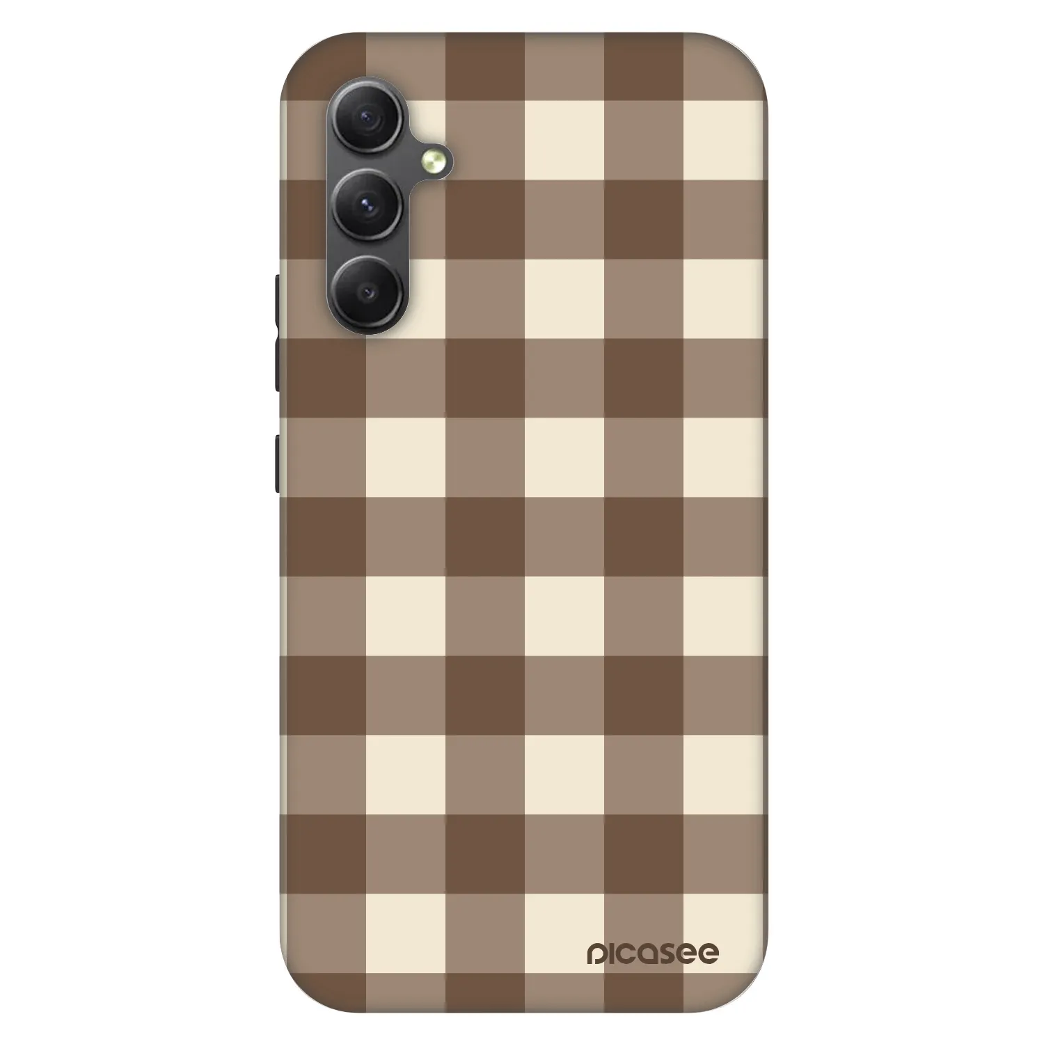 Picasee Fashion Case za Samsung Galaxy A34 5G A346B - Brown grid