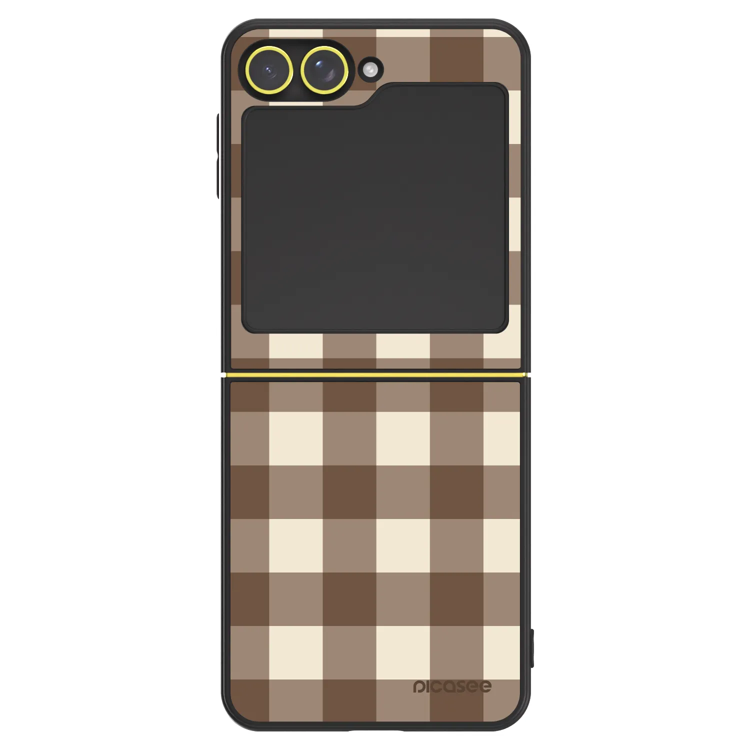 Picasee ULTIMATE CASE za Samsung Galaxy Z Flip7 FE 5G - Brown grid