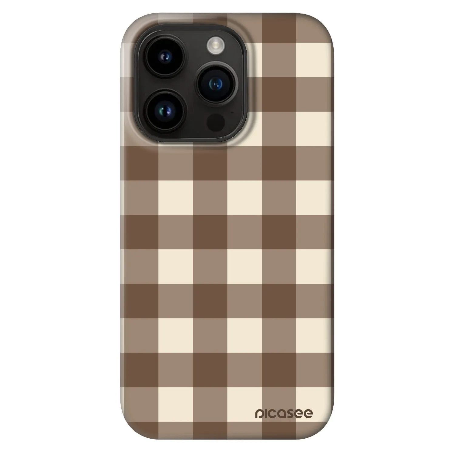 Picasee Fashion Case MagSafe za Apple iPhone 14 Pro - Brown grid