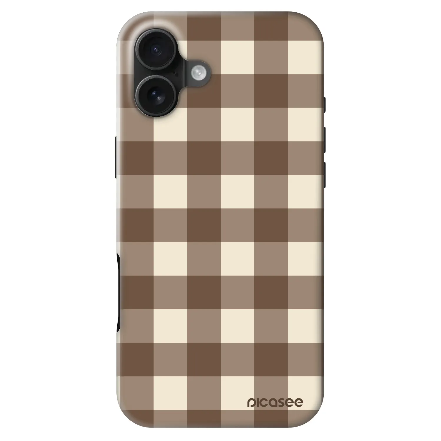 Picasee Fashion Case MagSafe za Apple iPhone 16 Plus - Brown grid