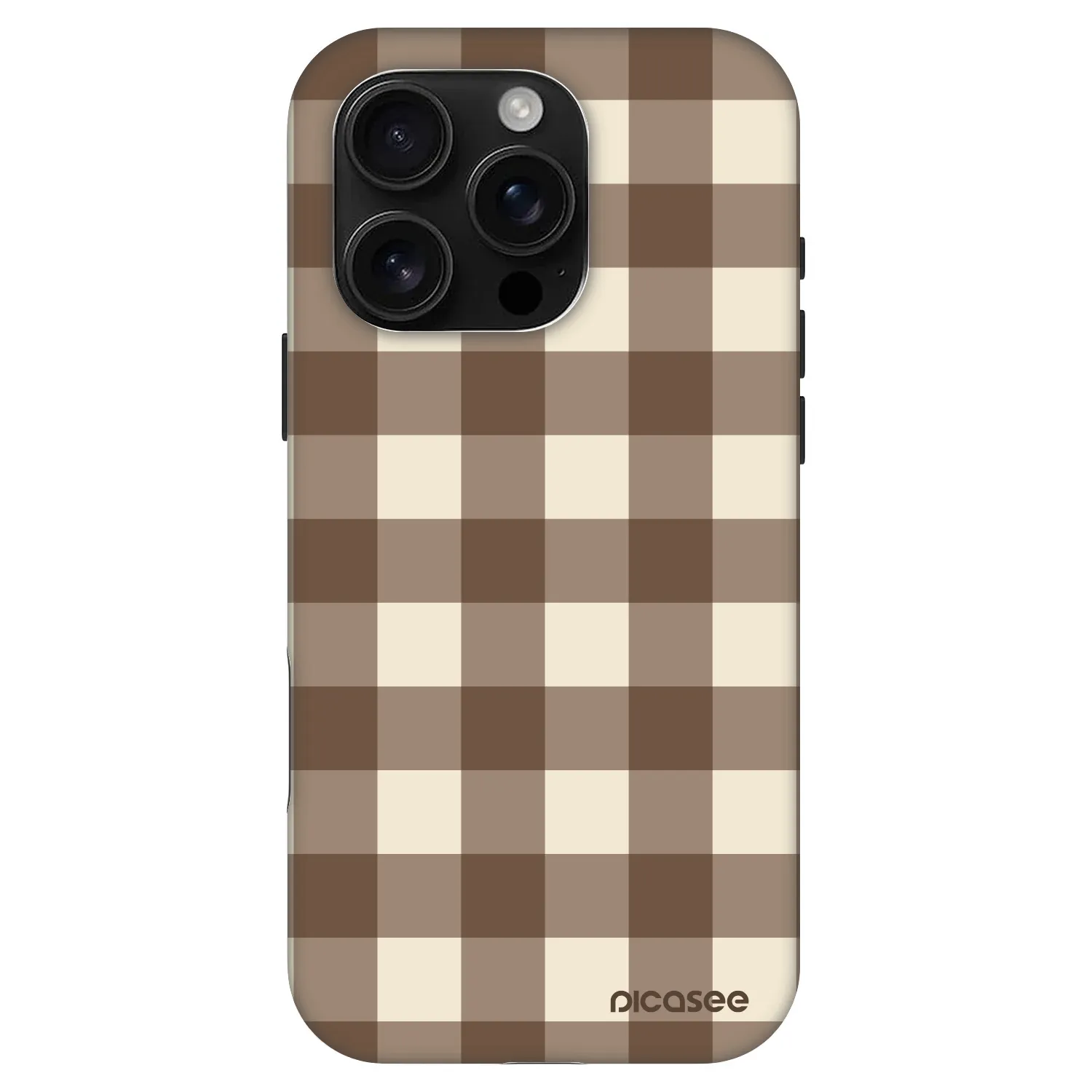 Picasee Fashion Case MagSafe za Apple iPhone 16 Pro - Brown grid