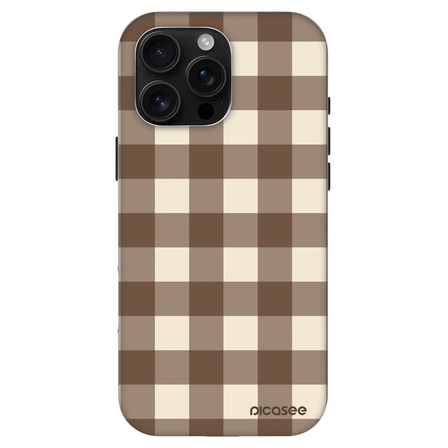 Picasee Fashion Case MagSafe za Apple iPhone 16 Pro Max - Brown grid