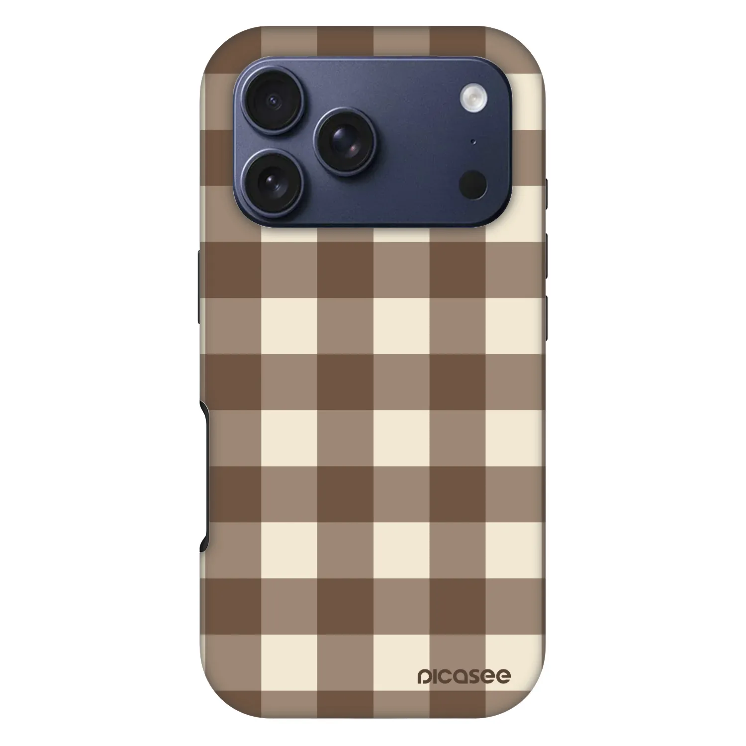 Picasee Fashion Case MagSafe za Apple iPhone 17 Pro - Brown grid
