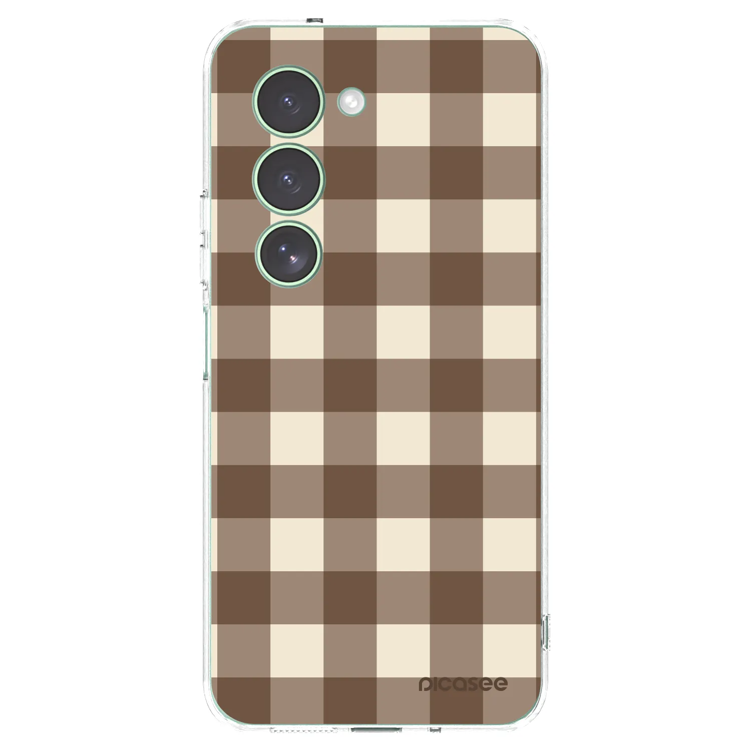 Picasee silikonski prozorni ovitek za Xiaomi Redmi 15 5G - Brown grid