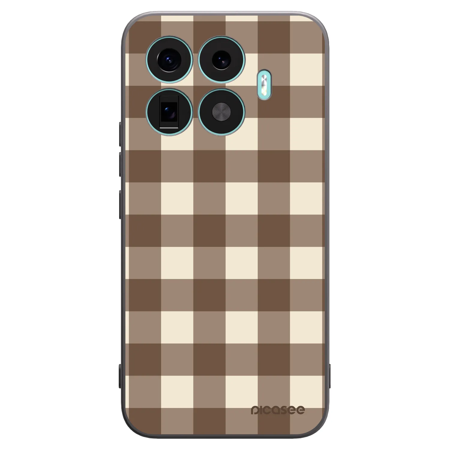 Picasee silikonski črni ovitek za Xiaomi 17T Pro - Brown grid