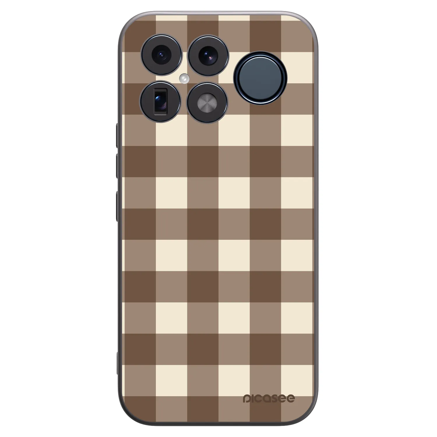 Picasee silikonski črni ovitek za Xiaomi Poco F8 Ultra - Brown grid